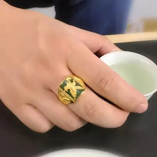 Premium Gold AU999 Men's Ring