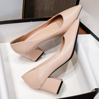 Thick Heels Professional Design Pumps Shoes