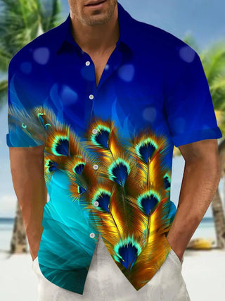 Leisure Street Walk Hawaiian Printed Full Open Button Shirt - Epictzar Intl.