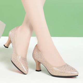 Ladies Genuine Leather Mid-high Shoes