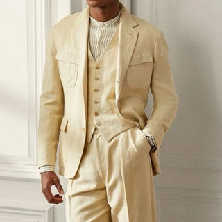 High Quality Single Breasted 3 Pcs Pants Suits