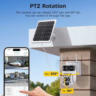 Optical Zoom Outdoor Solar Security Camera