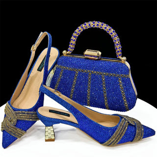 African Wedding Party Shoes & Bag Set