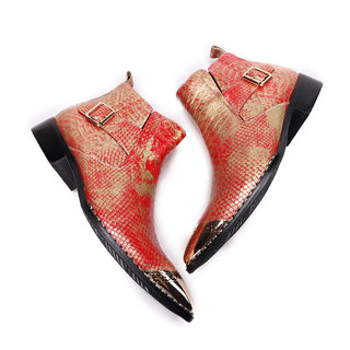 Luxury Genuine Leather Pointed Ankle Boots