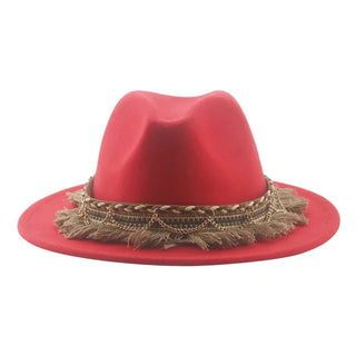 Luxury  Vintage Felted Fedora Hat