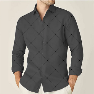 Men's Geometric Designer Print Shirt