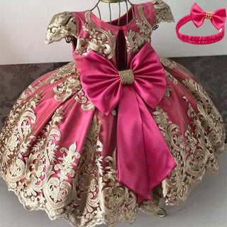 Luxury Princess Embroidery Kids Dress