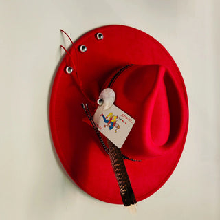 Retro Suede Fedora Jazz Party Hats