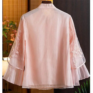 Improved Style Embroidered Design Blouse