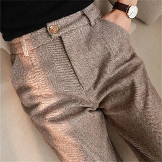 Office Ladies High Waist Suit Pants
