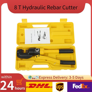 SC-16 8T Hydraulic Rebar Cutter with Portable Box Hex Key Hydraulic Crimping Plier Rebar Fence Chains Sheets Metal Cutting Tool