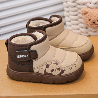 Winter Plush Boots For Children Cute Cartoon Kid's Snow Boots Outdoor Anti-slippery Boy's Girl's Cotton Shoes Warm Boots Kids