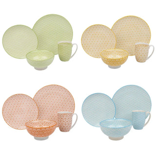 Porcelain Japanese-style 16Pcs Dinnerware Set