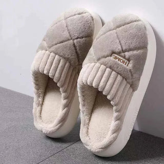 Plush Thermal Cozy Warm House Slippers