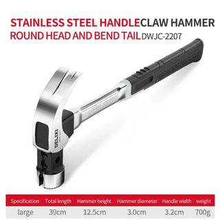 Multifunction Non-slip Shockproof Steel Hammer Hand Tool Magnetic Claw Hammer for Woodworking Automatic Nail Suction Hammer