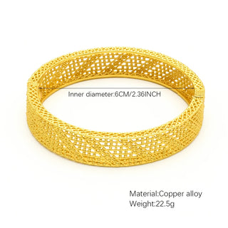Luxury Dubai 24K Gold Plated Bangles For Women Indian African Bracelets Charm Wedding Ethiopian Arabic Hand Jewelry Party Gifts