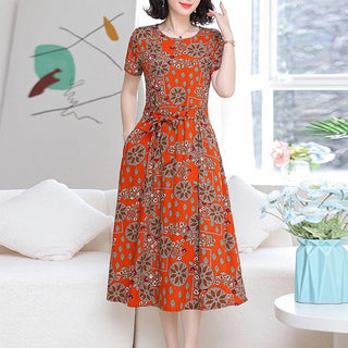 Bohemian Print O - Neck Party Dress - Epictzar Intl.