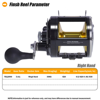 Alloy Body Saltwater Trolling Drum Fishing Reel - Epictzar Intl.