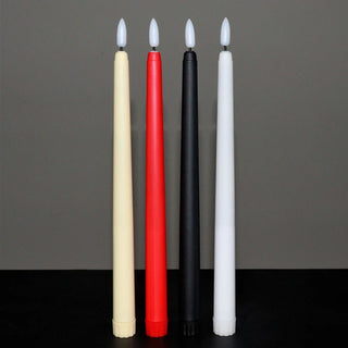 6 PCS / LOT Candle Plastic Flameless Battery Operated White LED Fake Candles For Romantic party Home Decor