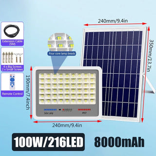 Sunlight Powered Solar Spotlight
