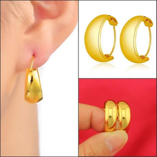 9999 24K real gold earrings female full of stars prosperous husband gold earrings fashion gold ear wire match gold earrings gif