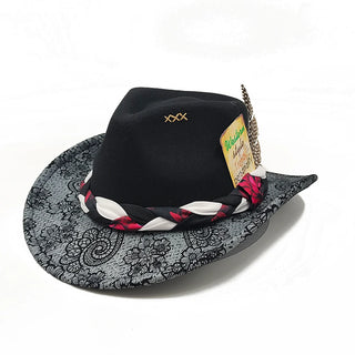 Retro Suede Fedora Jazz Party Hats