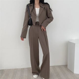 Office Lady High Waisted Blazer Suits