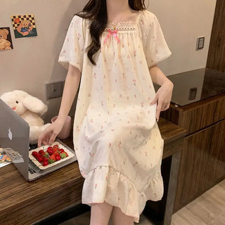 Korean Style Lace Ruffle Sleepwear