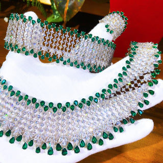 Missvikki Luxury Big 4PCS Jewelry Sets for Women Daily Shiny Trendy Original Girl Gift Bloom High Quality Bridal Accessories