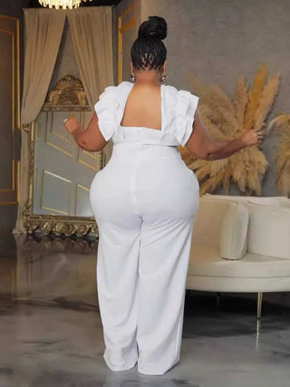 Women Elegant One Piece Zipper Jumpsuit
