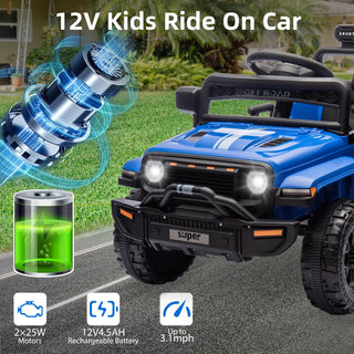 Kids 12V 2 Speeds Electric Truck Toy Vehicle