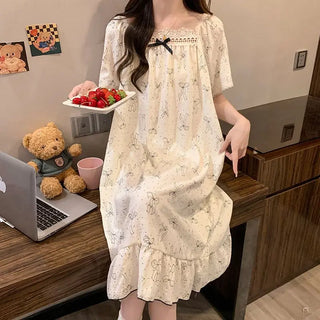 Korean Style Lace Ruffle Sleepwear