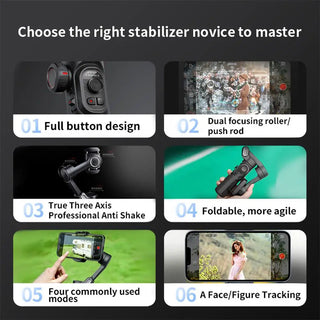 Smart Foldable Live Streaming Stabilizer