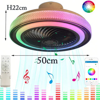 Smart Quiet LED Ceiling Fan Light