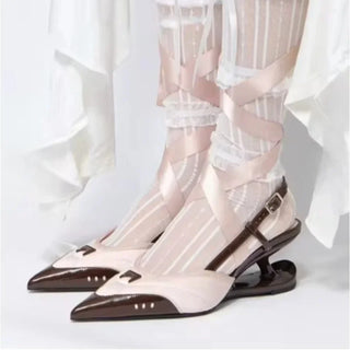 Pointed Toe Bow Knot Pumps Sandals