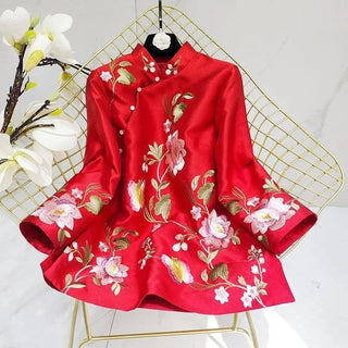 Elegant Vintage Traditional Embroidery Blouse