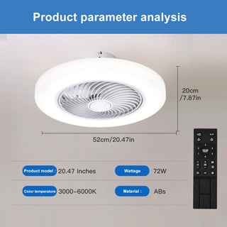 Smart Ceiling Fan Ventilator LED Lamp