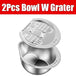 2Pcs Bowl W Grater