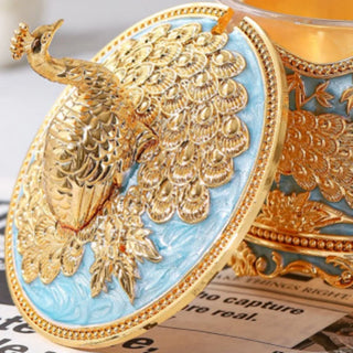 Peacock Shape Decorative Sugar Jar