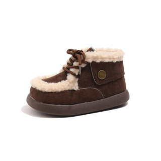 Faux Fur Winter Boots For Children 2025 Trend Fashion Kid's Snow Boots Outdoor Thick Warm Boy's Girl's Cotton Shoes Casual Shoes