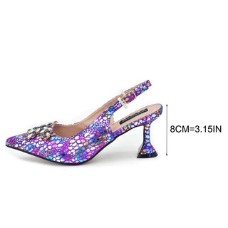Decorated Italian Shoes & Bags Set
