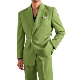 Men's Single Button Lightweight Formal 2Pcs Suit