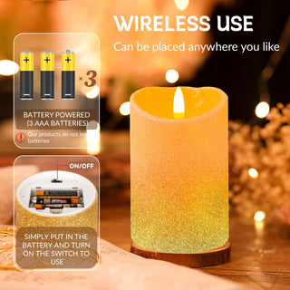 6pcs Led Flameless Electric Candles Remote Electric Rechargeable Flameless Candle Operated for Christmas Halloween Home Decor