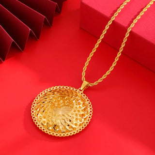 Luxury Gold Flower Vintage Necklace