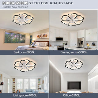 Modern Sleek Ceiling Fan LED Light