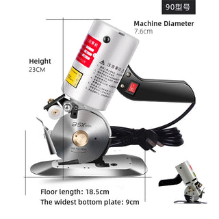 Electric Scissors Handheld Electric Shears Cloth Cutter Cutting Machine Kit Cutting Round Knife for Fabric