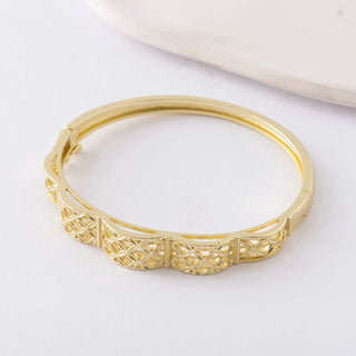 LUIZADA New Vintage Indian Women'S Bracelet African Wedding Luxury Gold Plated Bride Exquisite Lucky Bangle Jewelry
