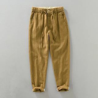 Elastic Waist Trousers Casual Breathable Pants
