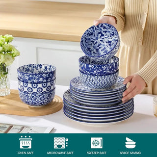 Mircowaveable 8Pcs Porcelain Dinnerware Set - Epictzar Intl.