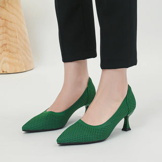 Breathable Knitted Lightweight Pointed Shoes